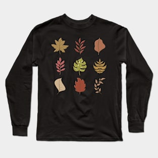 Little Leaves, Autumnal Long Sleeve T-Shirt